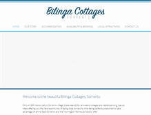 Tablet Screenshot of bilingacottages.com.au